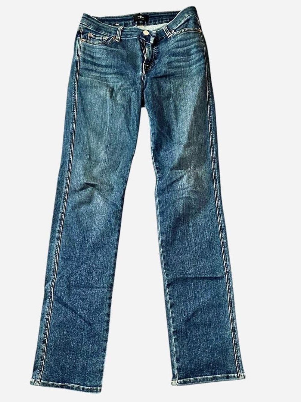 7 For All Mankind Women's Wide-Leg Jeans in Denim Blue
